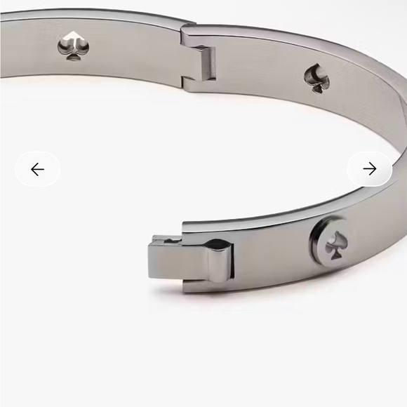 Kate Spade Spot the Spade Silver Bangle Bracelet - Picture 3 of 3